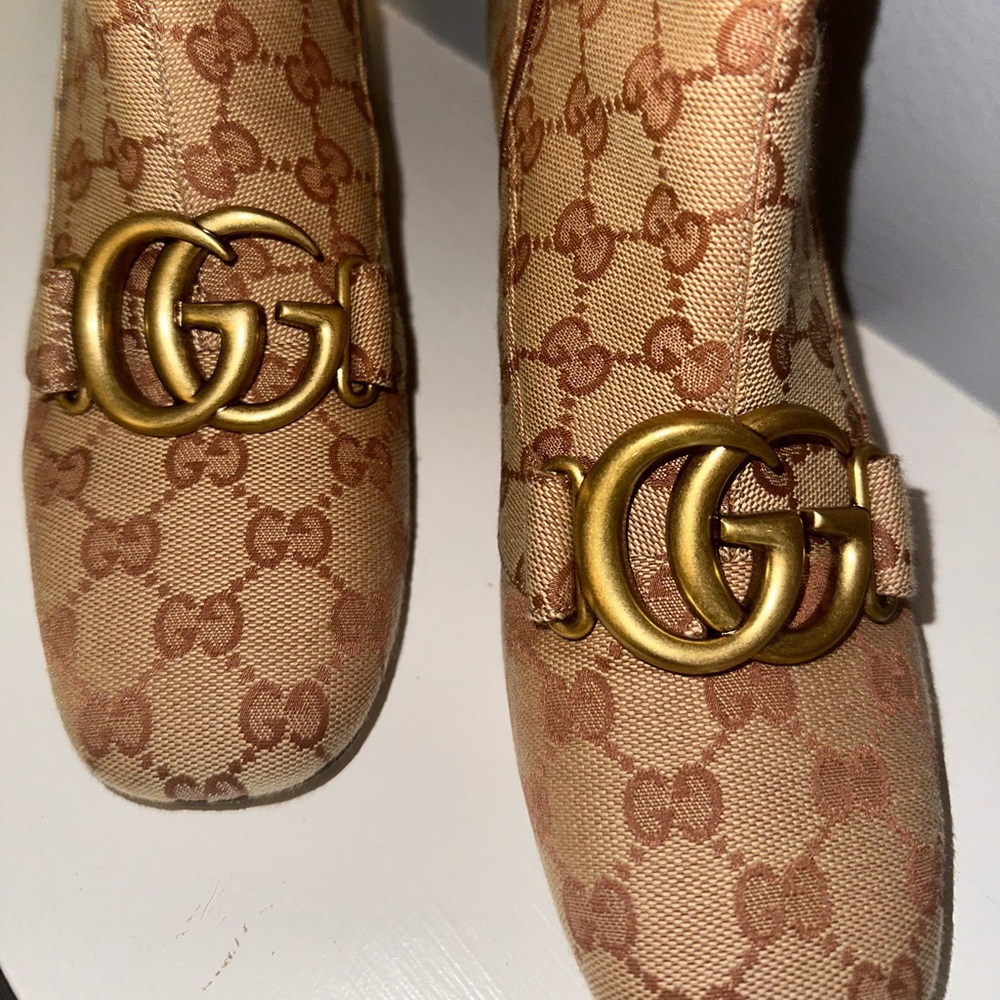 Gucci GG Marmont Monogram Ankle Boots